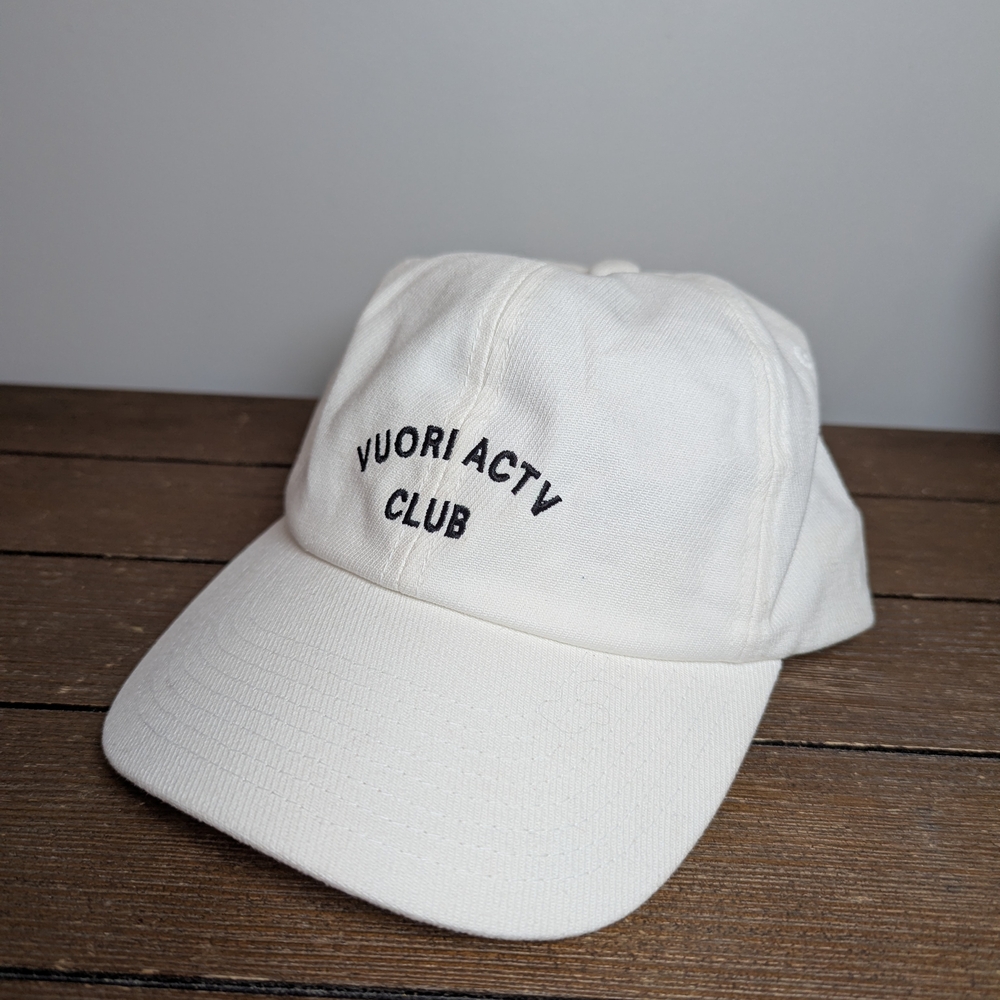 Vuori White Vuori Actv Club Dad Baseball Cap